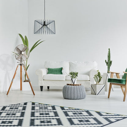 Star Fans Star Tripod 16-inch Stand Fan with Wooden Legs