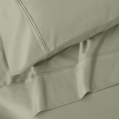 Superior Egyptian Cotton 1200 Thread Count Eco-Friendly Solid Sheet Set