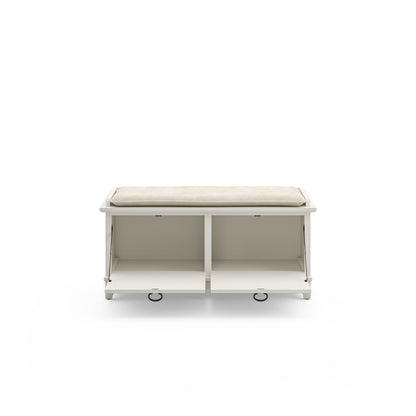 The Gray Barn Old Stone Upholstered Storage Bench