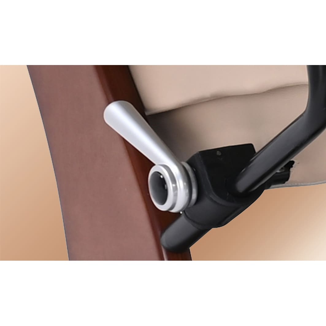 Leather Swivel Recliner with Matching Storage Ottoman