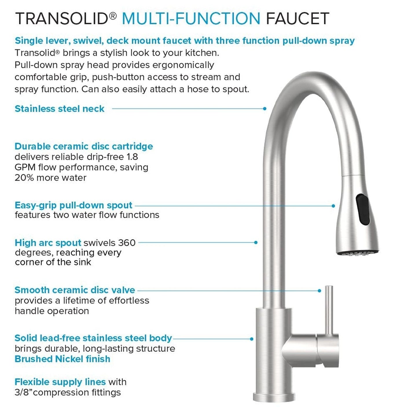 Transolid EWS-2422S 24-in W x 22-in D x 35-in H Stainless Steel Laundry Sink and Wash Stand - 24-in x 22-in