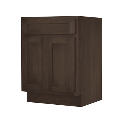 Vanity Art 24-inch Solid Wood Single Sink Bathroom Vanity Cabinet