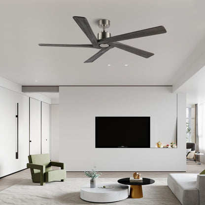 WINGBO 54 Inch DC Motor Indoor Ceiling Fan without Lights - N/A
