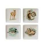 Winter Scene Dish - stoneware
