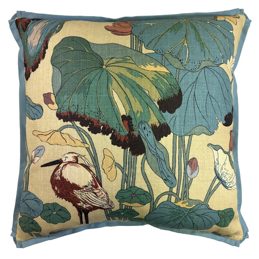 Baker Nympheus Straw Pillow - linen