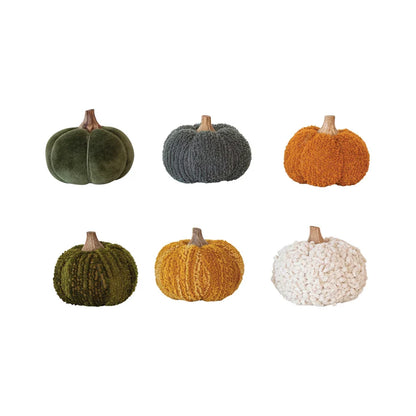 Plush Pumpkins - mango wood