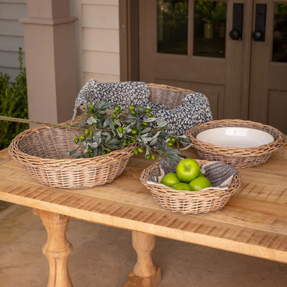 Nesting Willow Bowls - rattan