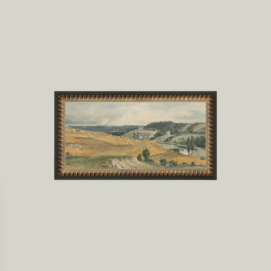 View of St Catherine's Hill Framed Art - glass