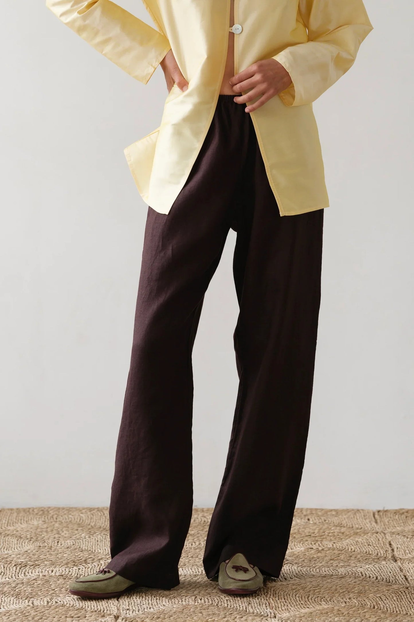 Donni Linen Simple Pant