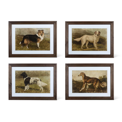 Heritage Hounds Framed Wall Art - wood