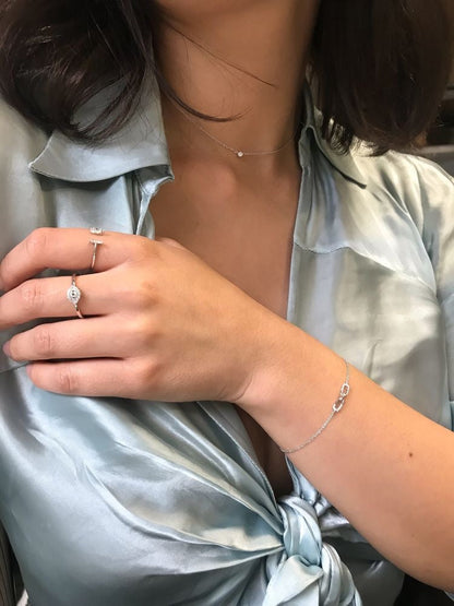 Adina Reyter Pavé Interlocking Link Bracelet