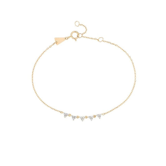 Adina Reyter Diamond Cluster Chain Bracelet