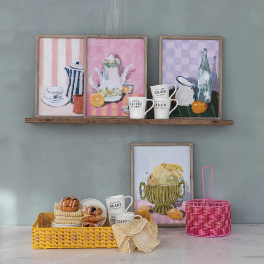 Kitchen Still Life Framed Print - wood