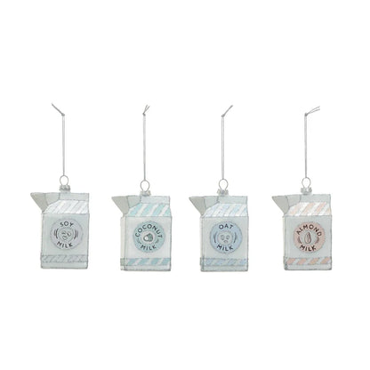 Milk Jug Ornament - glass