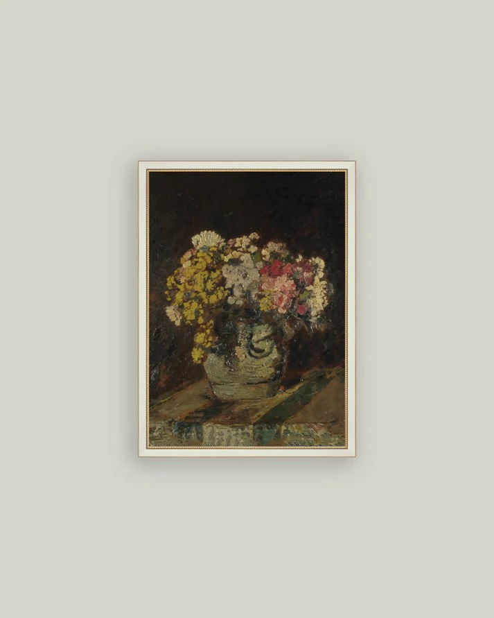 Moody Floral Framed Print