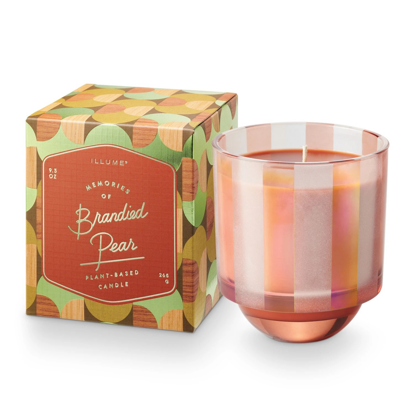 Brandied Pear Boxed Candle - glass