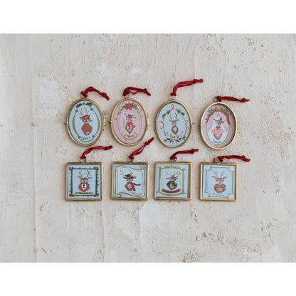 Brass Picture Frame Ornament - metal