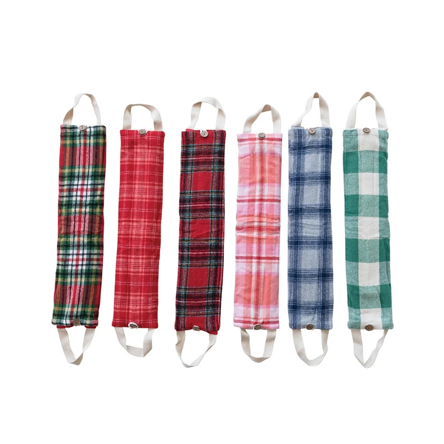 Plaid /Cold Neck Wrap - cotton