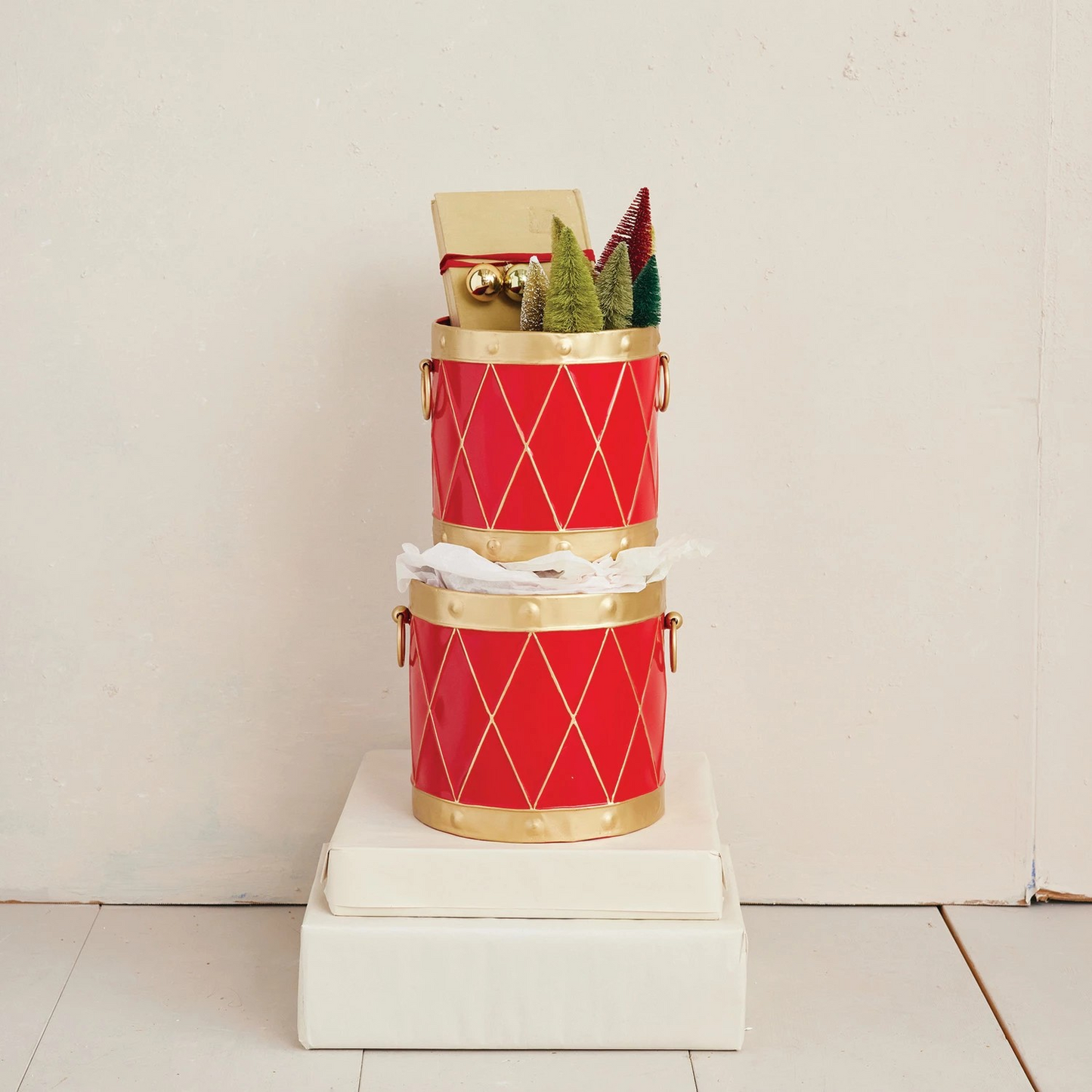 Red Drum Bucket - metal