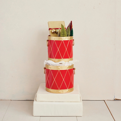 Red Drum Bucket - metal