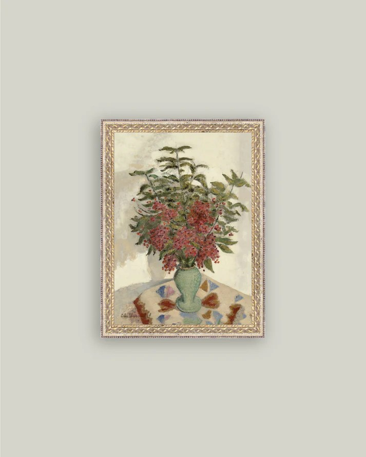 Red Hydrangeas Framed Print