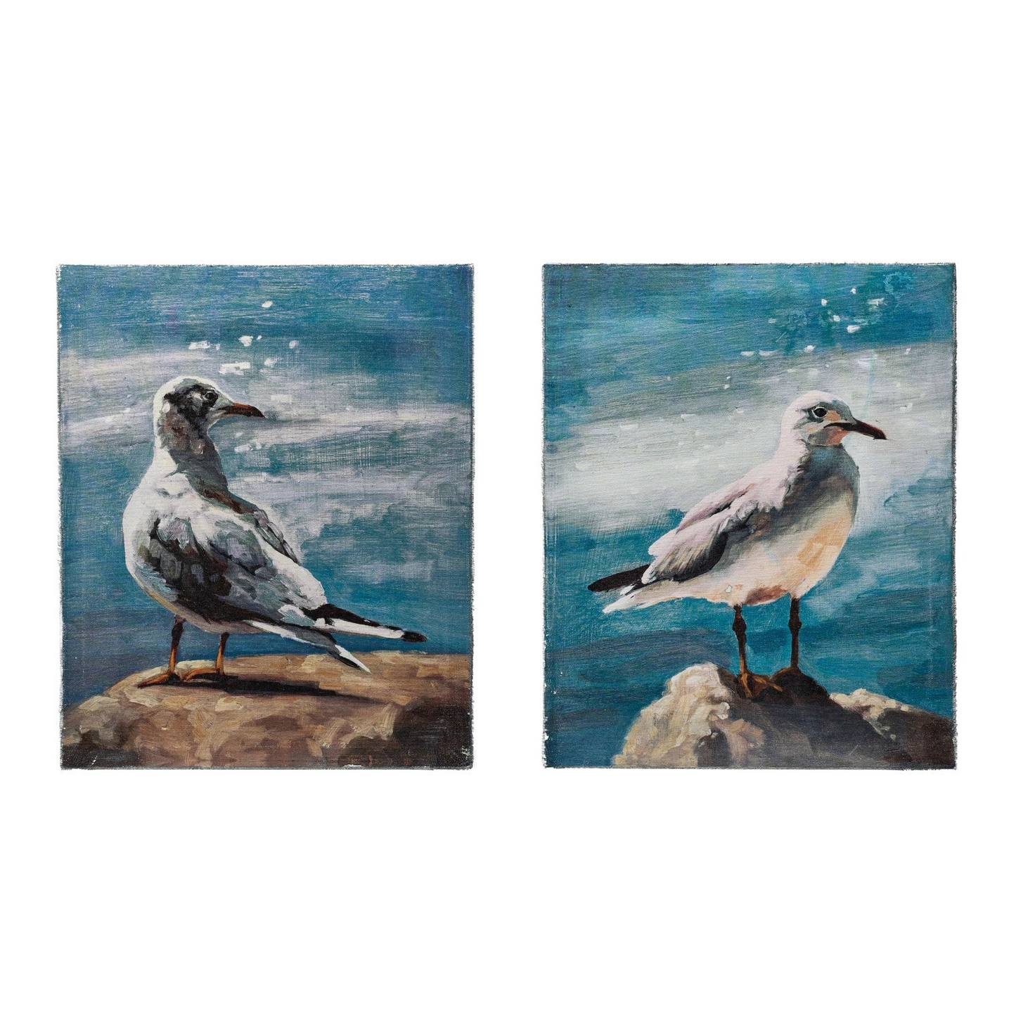 Canvas Seagull Print
