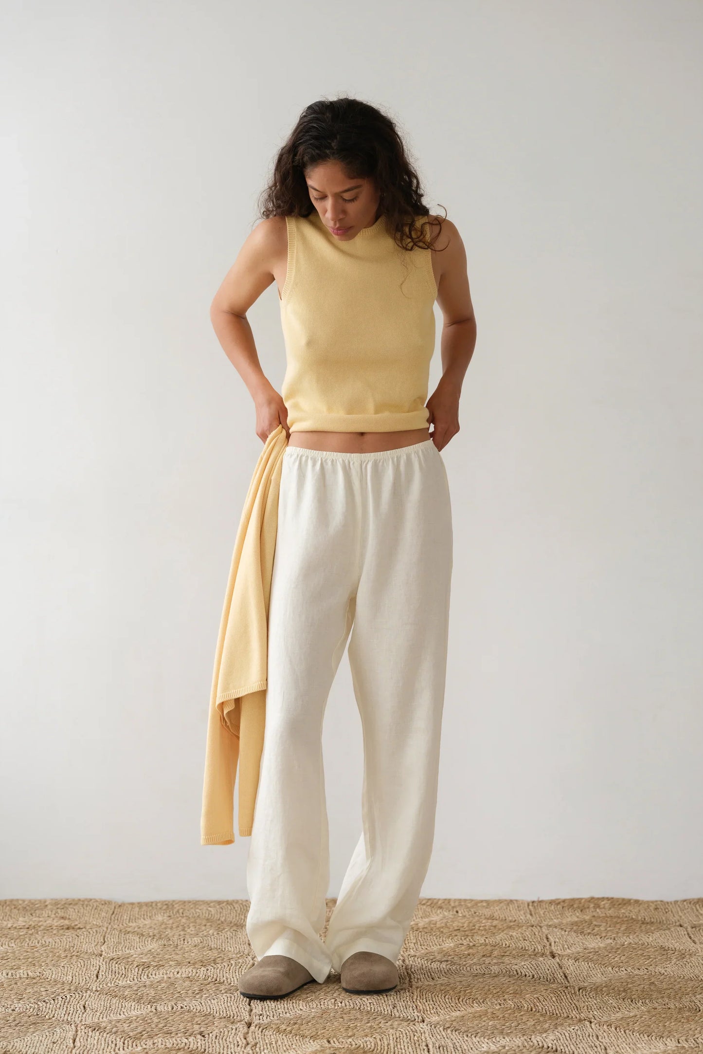 Donni Linen Simple Pant
