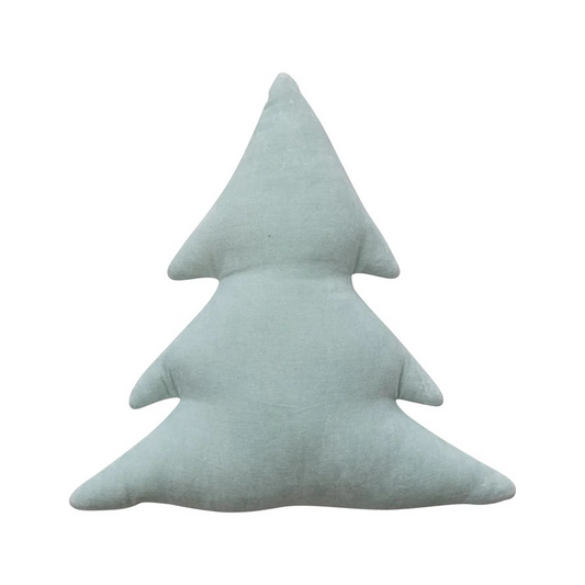Mint Veet Tree Pillow - cotton