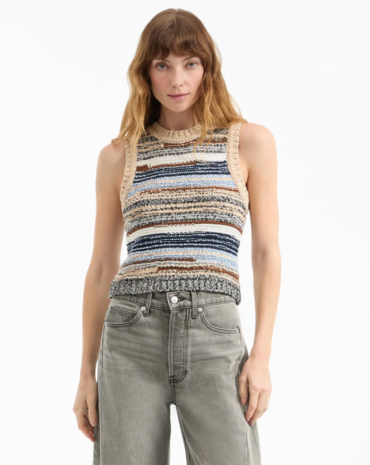 Veronica Beard Cropped Jerrel Knit Tank