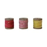 10 Yard Veet Ribbon with Gold Edge - wood