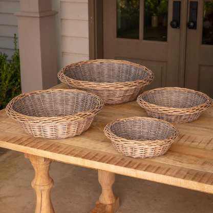 Nesting Willow Bowls - rattan