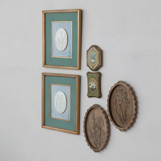 Floral Motif Painted on Wood